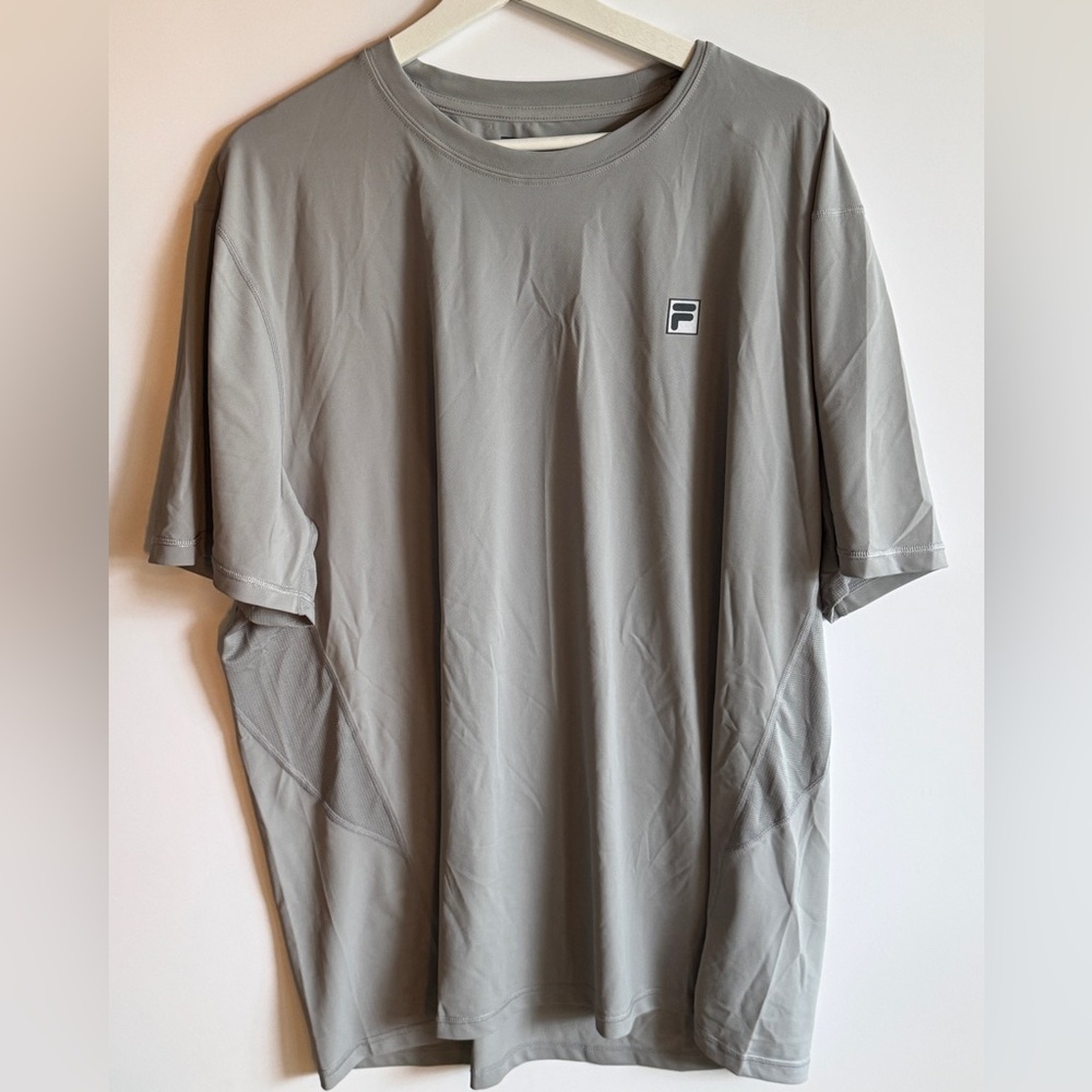 Men’s Gray Fila Tennis/Pickleball shirt. XXL. Gray